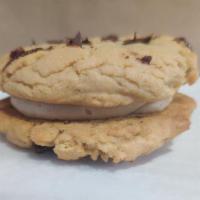 Cookie Sandwich · 2 cookies with a frosting or vanilla ice-cream scoop in the middle. Additional toppings avai...
