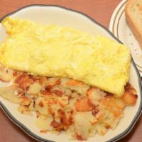 Western Omelette · Ham, green peppers, onions and cheese.
