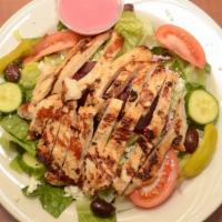 Greek Salad With Grilled Chicken Breast · Top menu item.