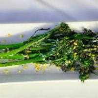 Grilled Broccolini	 · tomato butter, fried leeks
