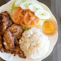 Grilled Chicken · Served with steamed rice.