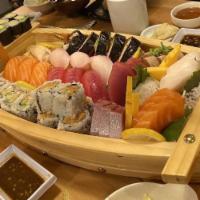 Titanic · 30pc Rolls, 16pc Sashimi, 10pc Nigiri.

Consuming raw or undercooked meats, poultry, seafood...