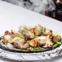 Chicken Malai Kabob · Boneless chicken breast marinated with homemade creamy sauce, garlic paste and then cooked i...