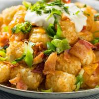 Cheese Fries Or Tots · cheddar jack, bacon, scallions