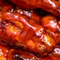 10Pcs · The best Jumbo Party Wings with your choice of flavor dressing. 
Ranch or Blue Cheese on the...