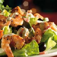 Piazza 27  Salad · Fire braised chicken and grilled shrimp, field greens, iceberg lettuce, grape tomatoes, cucu...