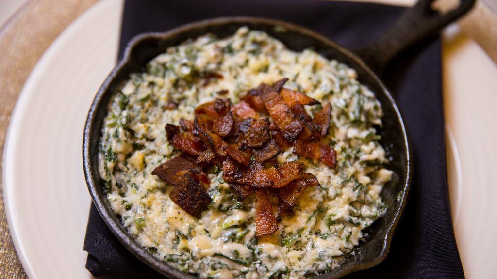 Creamed Spinach · Applewood Smoked Bacon & Parmesan