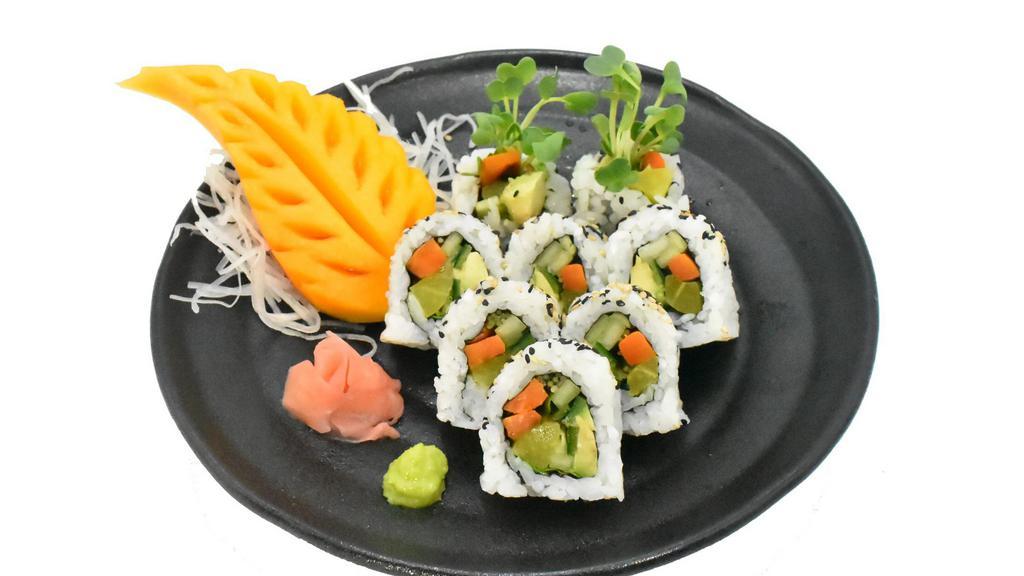 Veggie Roll · Cucumber, avocado, carrot, pickle radish and bean sprout.
