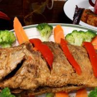 Whole Red Snapper (2Lb) · Fried, in sauce, steamed or baked.