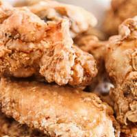 6Pc Wing 2/Sides · deep fried crispy chicken wings