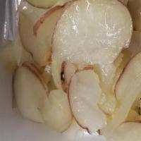Fresh Cut Steamed Potatoes And Onions · 