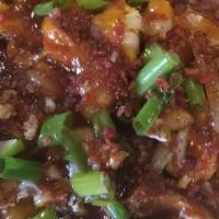 Lil Mama · One meat choice. Standard Seasoning, Butter, Cheese, Green Onions, Sauce, Bacon Bits, & Sour...