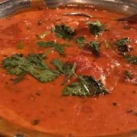 Chicken Tikka Masala · Breast meat baked in clay oven and cooked in spices.