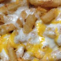 Cheese Fries · With cheddar, mozzarella & ranch dressing add bacon to complete your meal