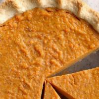 Sweet Potato Pie · Rich, custardy, and sweet potato pie with a touch of cinnamon and warm spices.