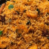 Shrimp Biryani (10-12 Pcs) · Biryani is a delicious dish served in an Indian dish made by cooking basmati rice with meat,...
