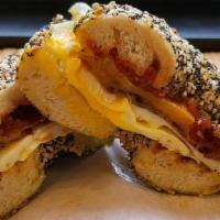Rose'N Shine Breakfast Sandwich · Breakfast, served on a bagel of your choice! Comes with egg, your choice of protein, cheese,...