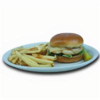 Grilled Chicken Sandwich · Grilled chicken, lettuce, tomato, Pepper Jack and mayo. 520-670 calories.