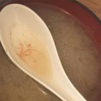 Miso Soup · With tofu scallion and wakame(seaweed).