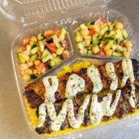 Beef & Chicken Kabob Plate · Choice of both or single type protein.