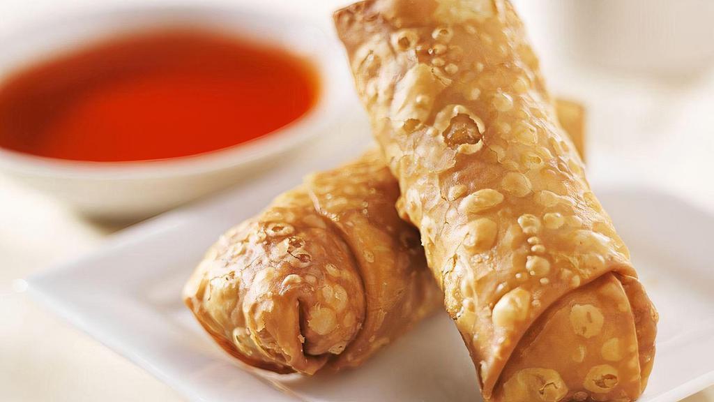 Egg Roll (2 Pcs) · 2 pieces of deep-fried homemade vegetable egg rolls (spring rolls). Served with sweet and sour sauce.