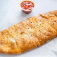 Stromboli (Small) · Mozzarella cheese and tomato sauce.. Toppings extra.