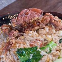 Crab Fried Rice · For carb lovers-fried rice with crab and soft shell crab on the top.