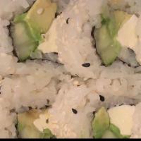 Vegetable Roll · Nori rolls with cucumber, avocado and cream cheese.