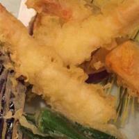 Shrimp Tempura Platter · Four pieces. served with white or fried rice and vegetable.