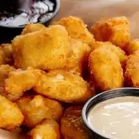 Cheese Curds · Lightly breaded & fried with side of buttermilk ranch (1120 CAL.)