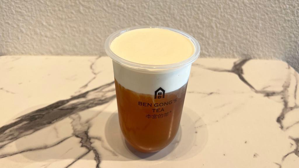 Cheese Oolong Tea/芝士金观音 · High-Quality Golden Oolong Tea with our signature Cheese Foam.