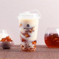 Tea Cube Milk Tea(Jasmine)/茶立方- 绿 · Premium Jasmine Milk Tea With BenGong Signature Tea Cubes!
