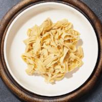 The Fettuccine Builder · Fresh fettuccine cooked with your choice of sauce and toppings.