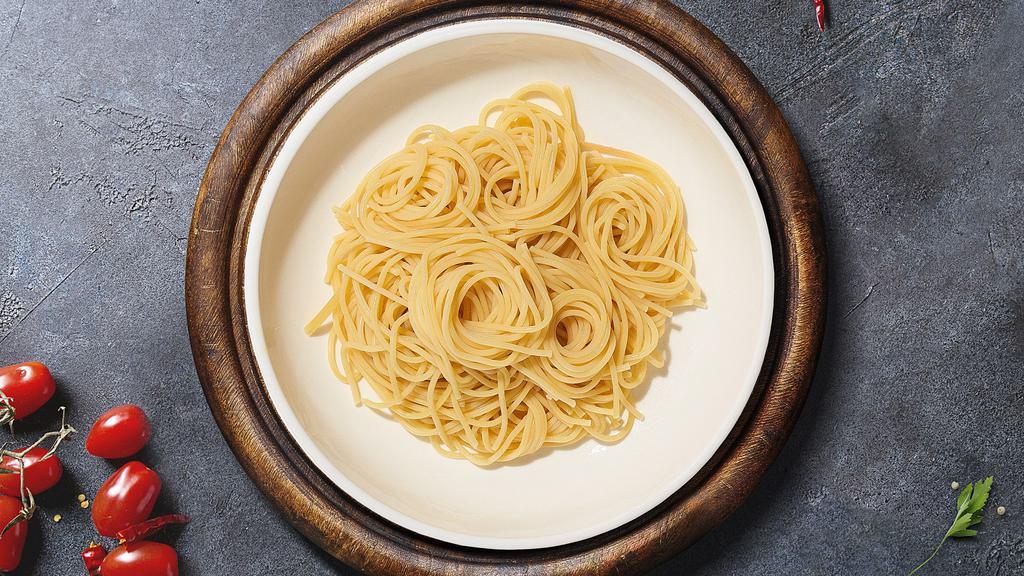 The Spaghetti Builder · Fresh spaghetti pasta cooked with your choice of sauce and toppings.