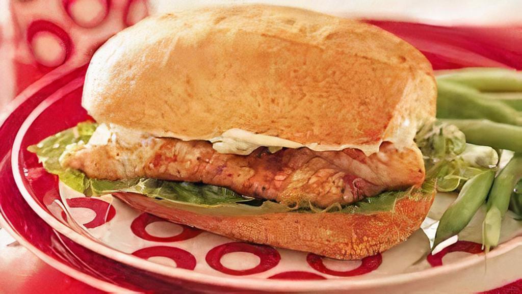 Catfish Sandwich · Catfish on a hamburger bun.