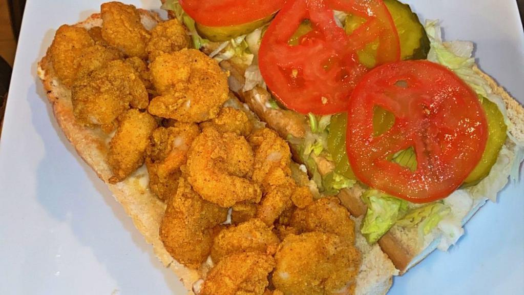 Shrimp Po Boy · New orleans style po boy with a double serving of meat.