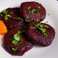 Beetroot Cutlet · Shallow fried beetroot cutlets.