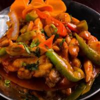 Chili Chicken Buff (Dry) · Chili chicken with bell peppers in a special Chinese sauce