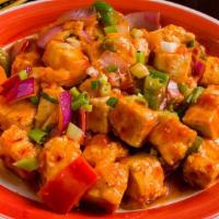 Tofu Chili (Dry) · Tofu sauteed with green chilies, soy ginger, flavor.