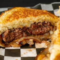 Patty Melt · Swiss, grilled onion, and Texas toast.

This item may be cooked to order. Consuming raw or u...