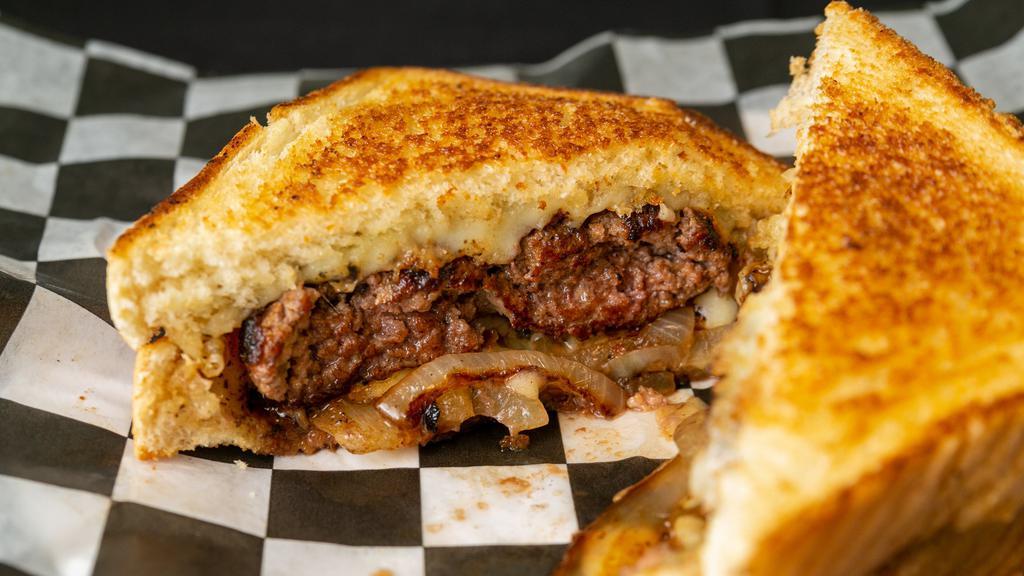 Patty Melt · Swiss Cheese, Grilled Onion. Served on Texas Toast. Consuming raw or undercooked meats, poultry, seafood, shellfish, or egg may increase your risk of foodborne illness, especially if you have certain medical condition.