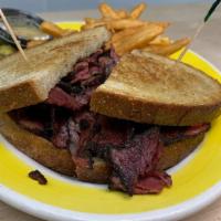 Pastrami Sandwich · Piled high on buttered & grilled rye.