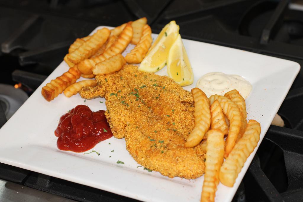 Fried Catfish Box · 2 catfish fillets, served with Cajun fries.