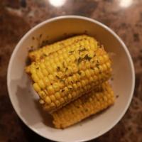 Boiled Corn · Topped with Bj's Special Sauce