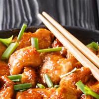 Chicken With Garlic Sauce  · Spicy. Chef recommended.