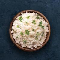Plain Rice · Steamed slender aromatic rice steamed to perfection.