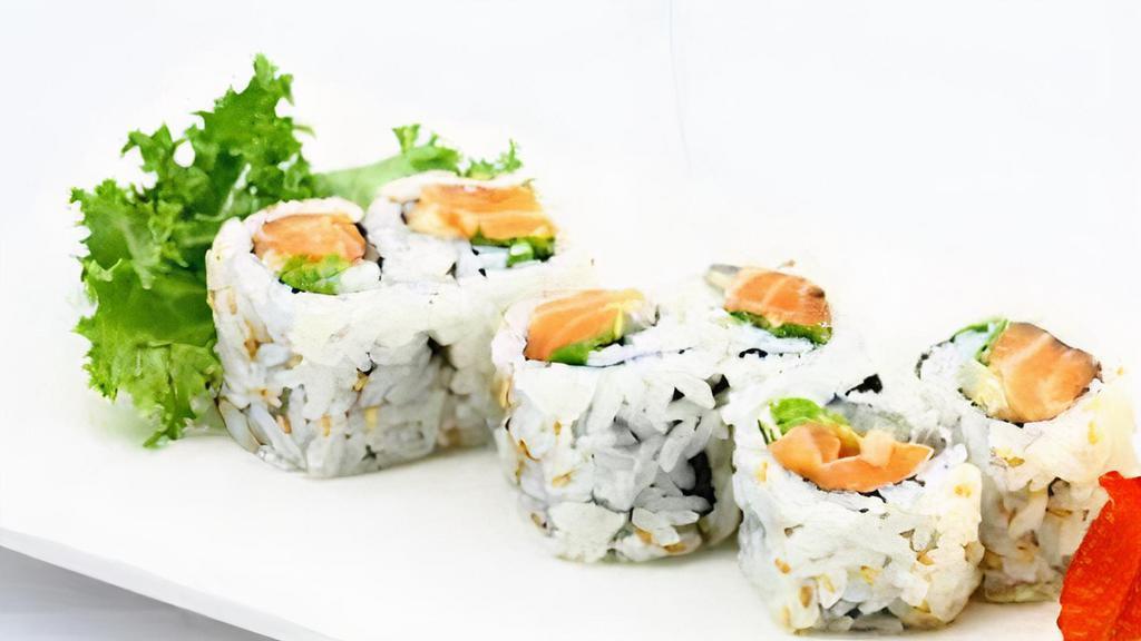 Salmon Roll (6Pc) · Salmon, Seaweed Paper & Rice