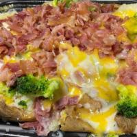 Cass Ave Potato · Corned Beef, Broccoli, Bacon and cheese