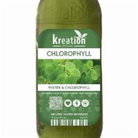 Chlorophyll Water · Alkaline water and chlorophyll.