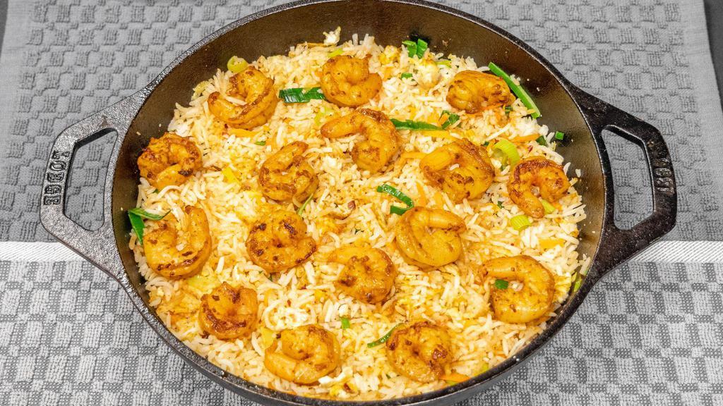Shrimp Fried Rice · Shrimp fried rice is one of the most famous and flavorful options. You can customize as you like.